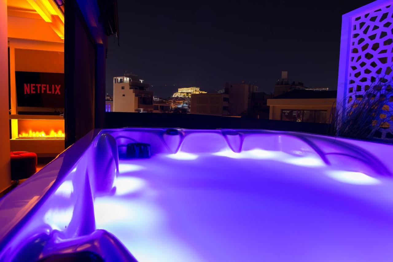 Апартаменты Luxury Penthouse With Acropolis View And Jacuzzi Афины Экстерьер фото